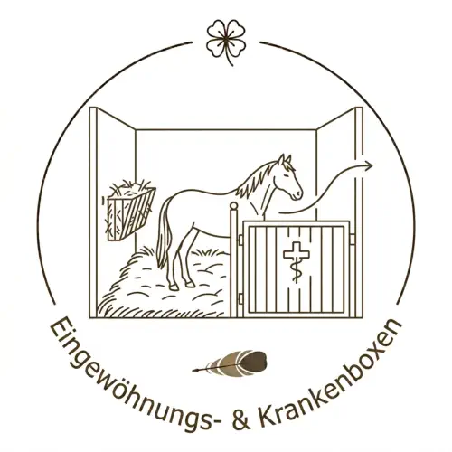Sichere und ruhige Krankenbox auf der 4L Ranch für die individuelle Pferdebetreuung