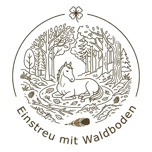 Natürliche Waldboden-Einstreu für ein gesundes Stallklima auf der 4L Ranch